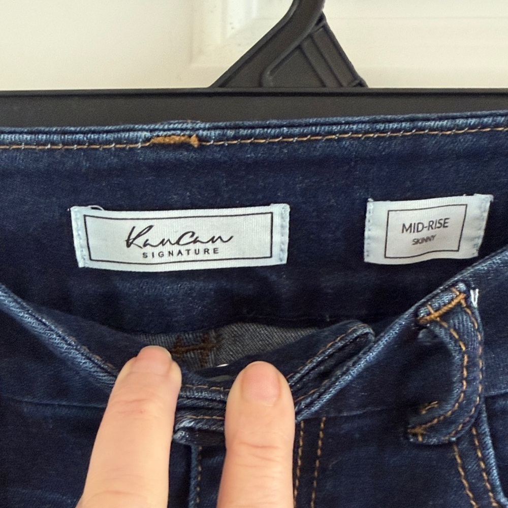 KanCan Midrise Skinny Dark Blue Jeans Size 24 - Picture 2 of 7
